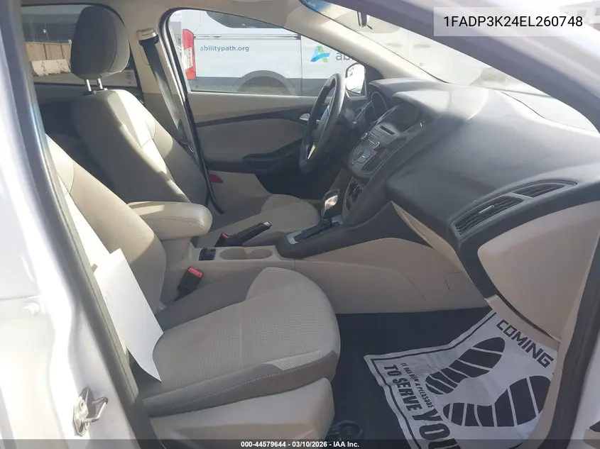 1FADP3K24EL260748 2014 Ford Focus Se