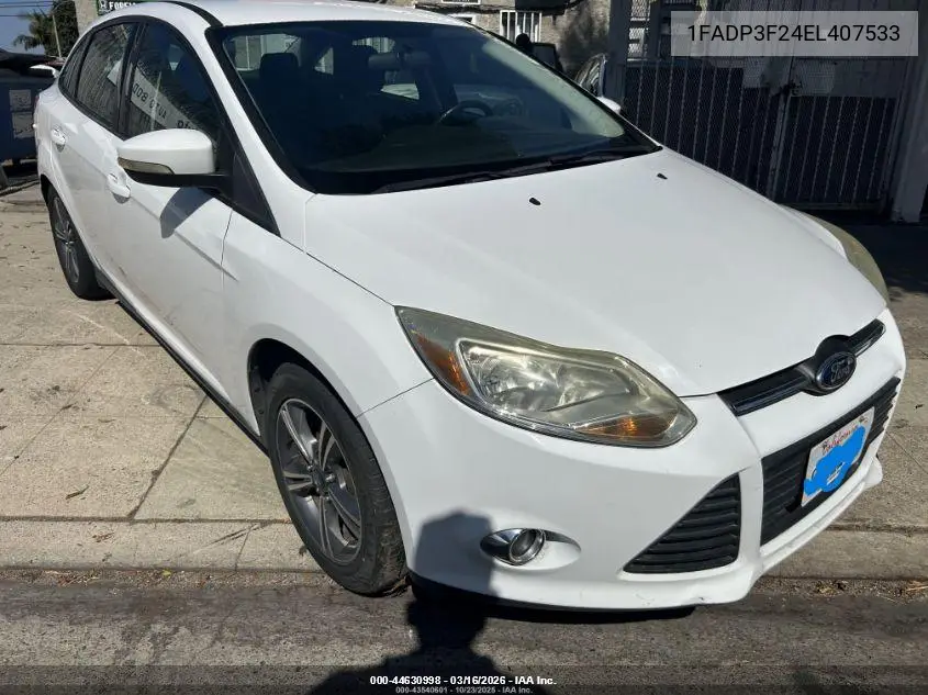 1FADP3F24EL407533 2014 Ford Focus Se