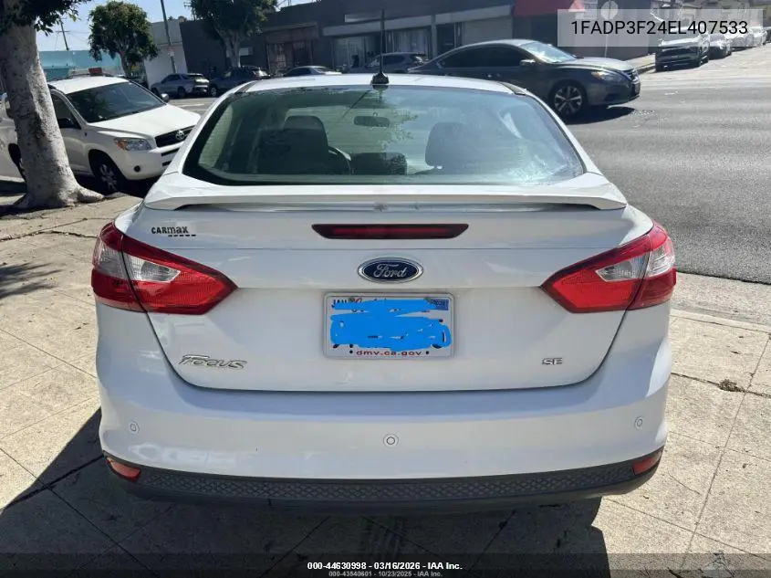 1FADP3F24EL407533 2014 Ford Focus Se