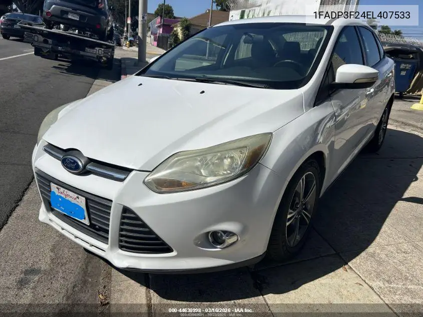 1FADP3F24EL407533 2014 Ford Focus Se
