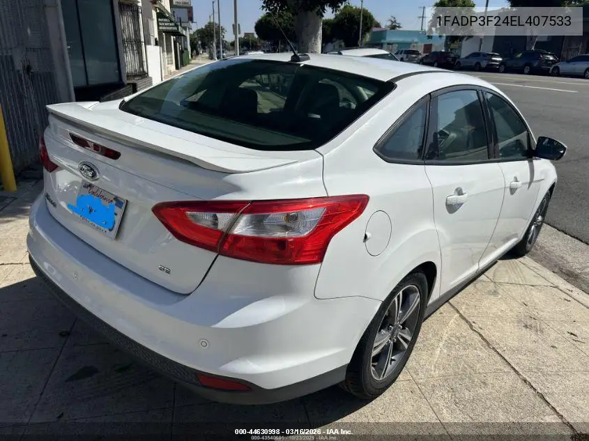 1FADP3F24EL407533 2014 Ford Focus Se