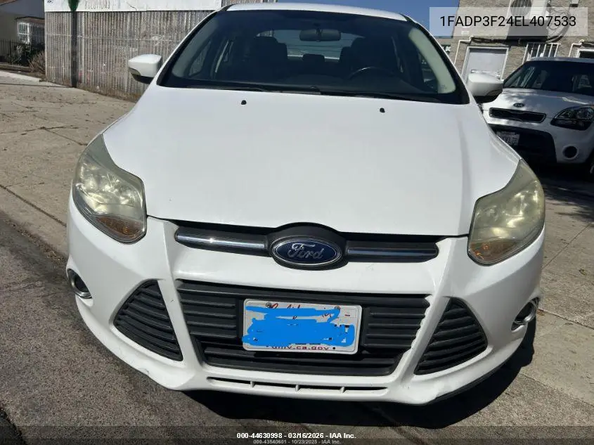 1FADP3F24EL407533 2014 Ford Focus Se