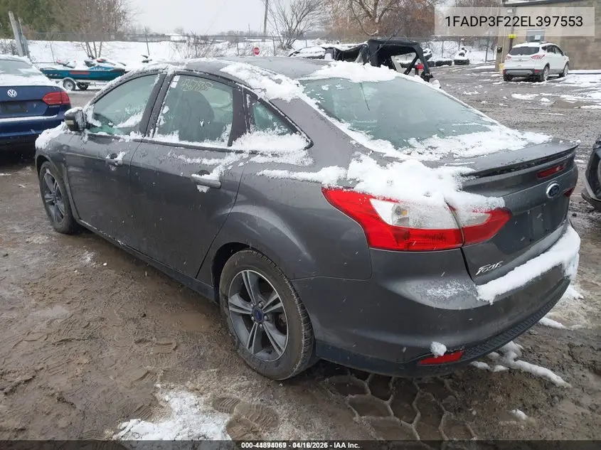 1FADP3F22EL397553 2014 Ford Focus Se