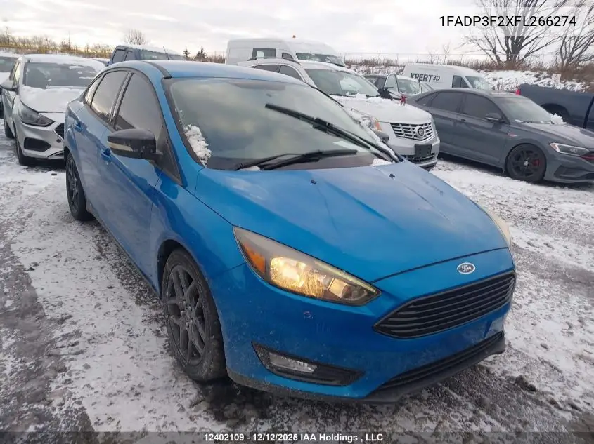 1FADP3F2XFL266274 2015 Ford Focus Se