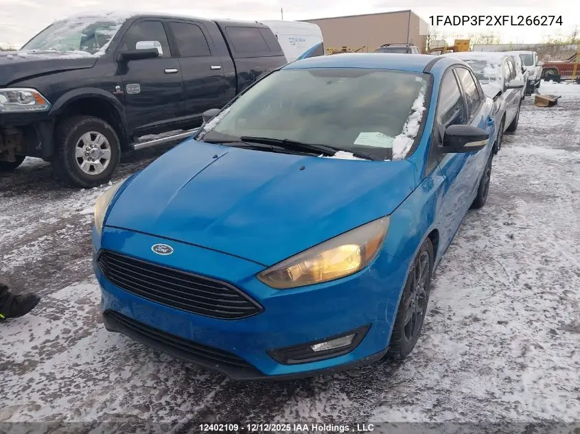 1FADP3F2XFL266274 2015 Ford Focus Se