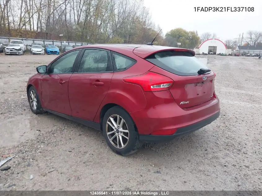 1FADP3K21FL337108 2015 Ford Focus Se