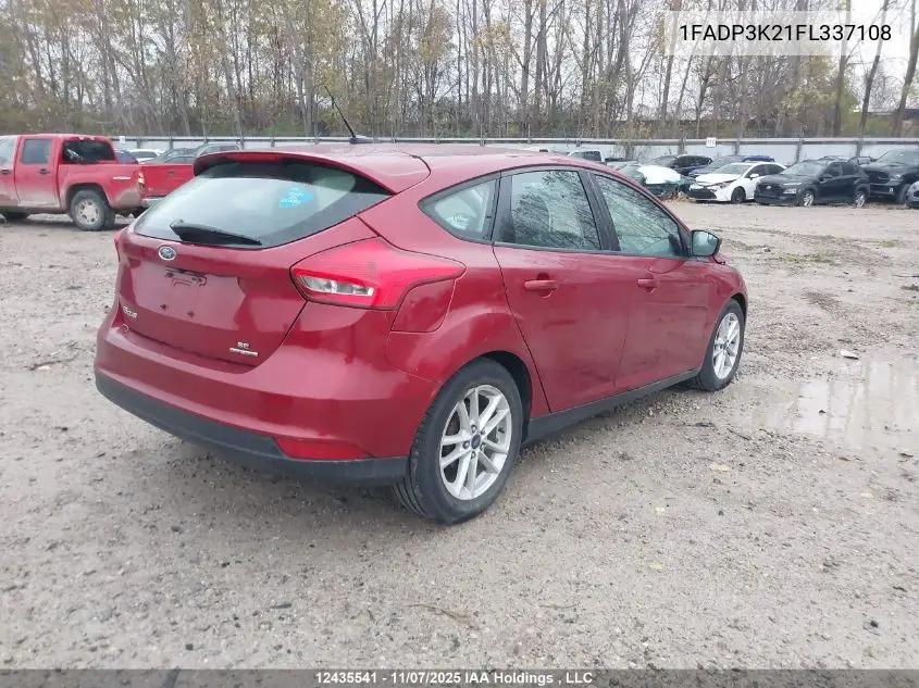 1FADP3K21FL337108 2015 Ford Focus Se
