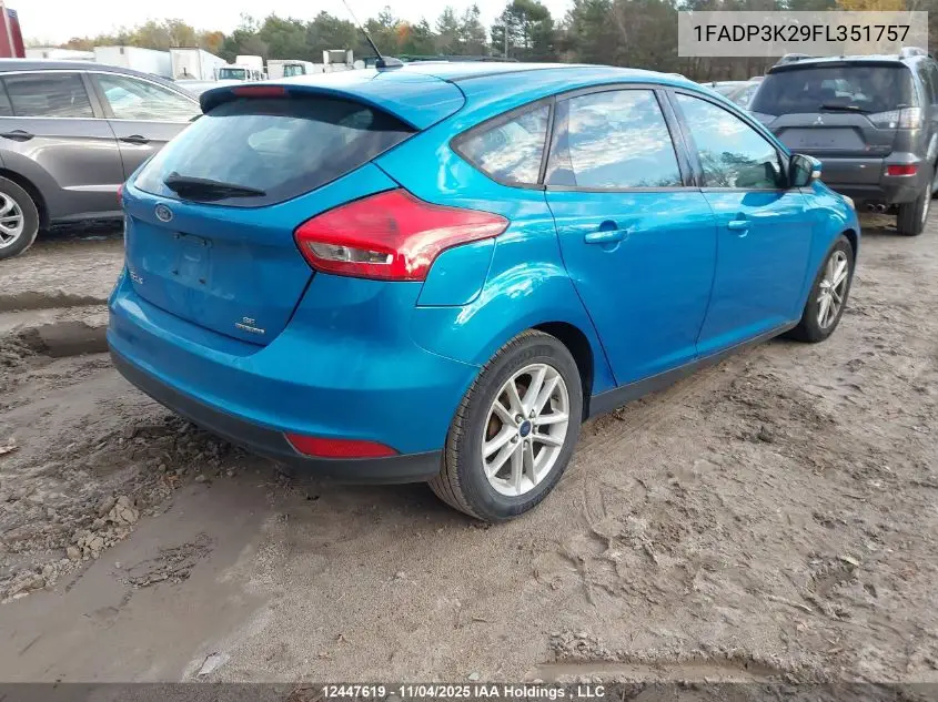 1FADP3K29FL351757 2015 Ford Focus Se