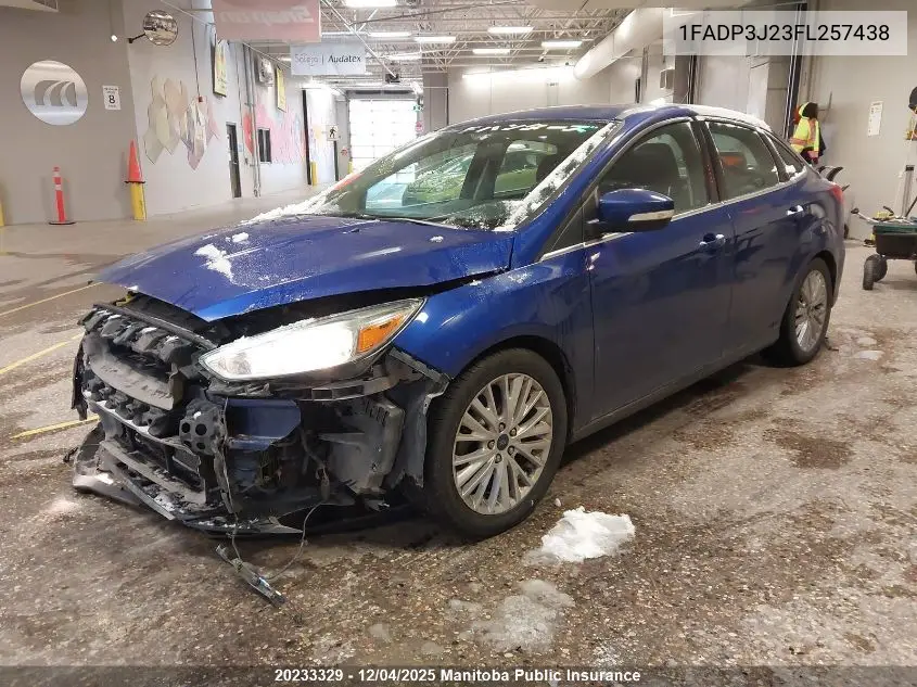 1FADP3J23FL257438 2015 Ford Focus Titanium