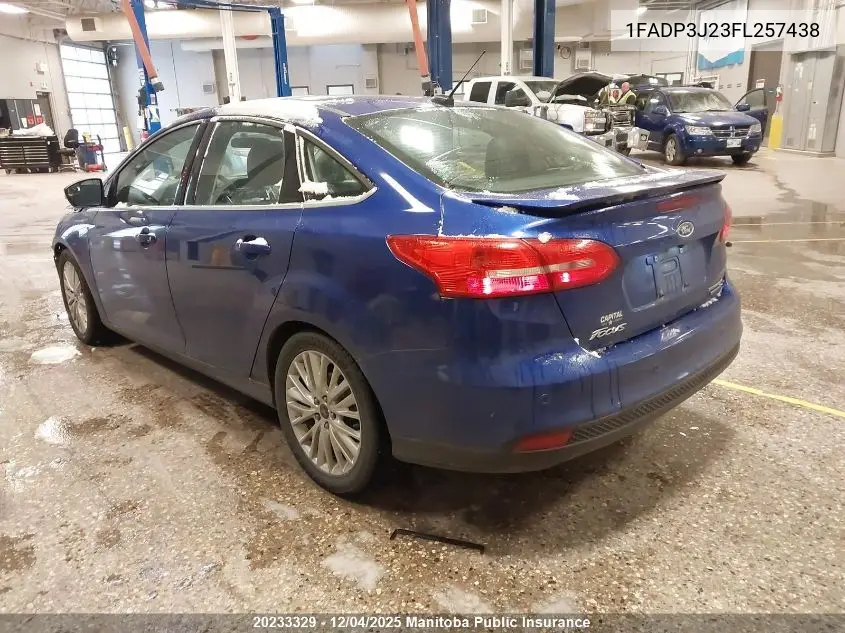1FADP3J23FL257438 2015 Ford Focus Titanium