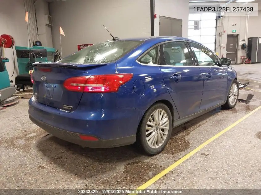 1FADP3J23FL257438 2015 Ford Focus Titanium