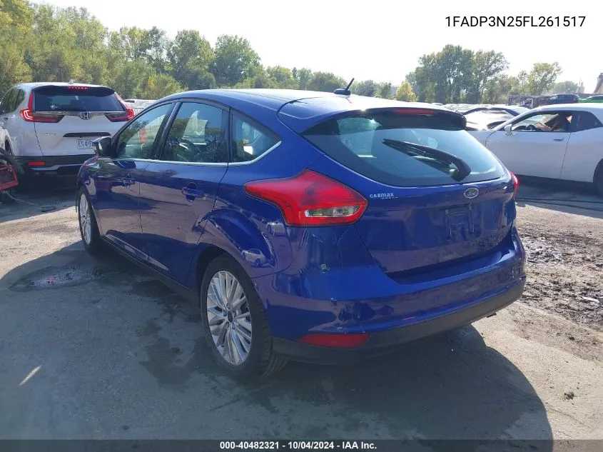 1FADP3N25FL261517 2015 Ford Focus Titanium