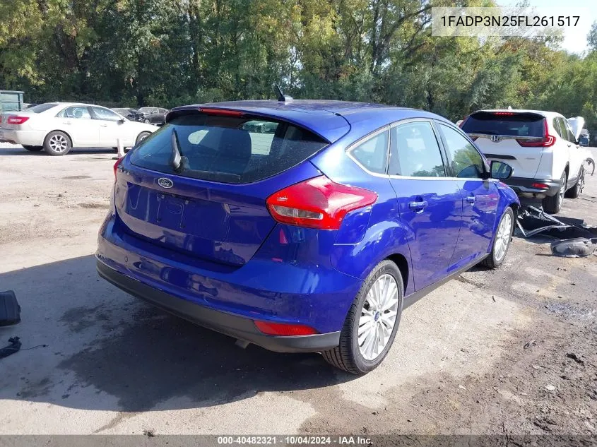 1FADP3N25FL261517 2015 Ford Focus Titanium