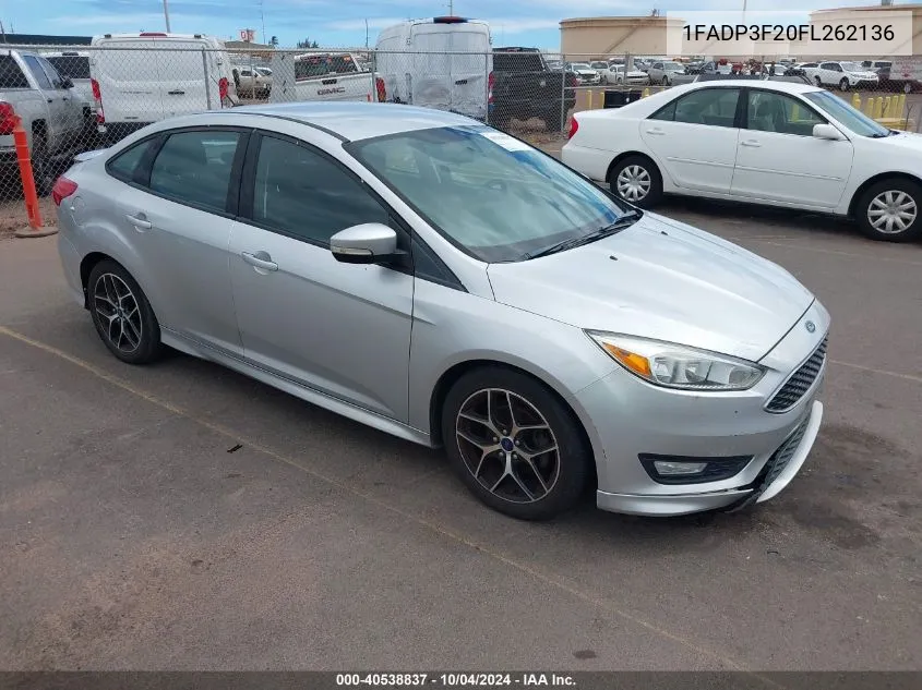 1FADP3F20FL262136 2015 Ford Focus Se