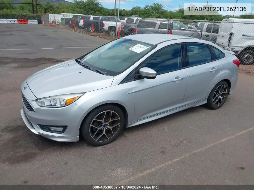 1FADP3F20FL262136 2015 Ford Focus Se