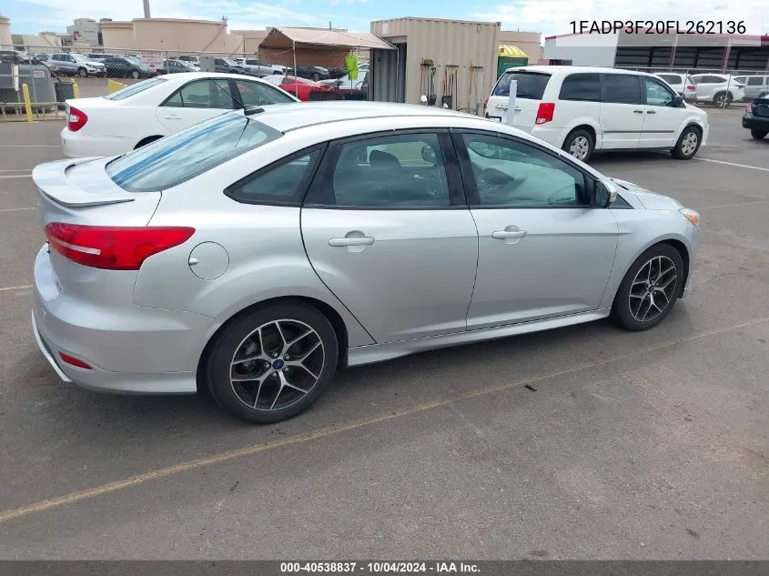 1FADP3F20FL262136 2015 Ford Focus Se