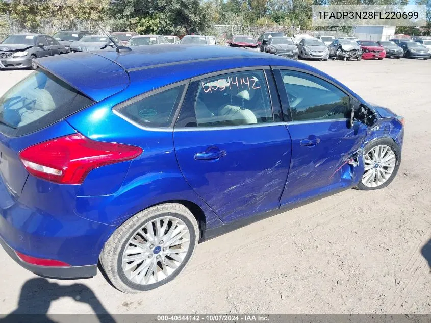 1FADP3N28FL220699 2015 Ford Focus Titanium