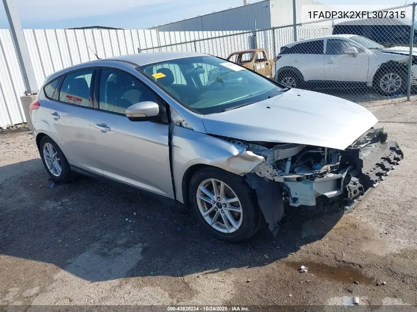 1FADP3K2XFL307315 2015 Ford Focus Se