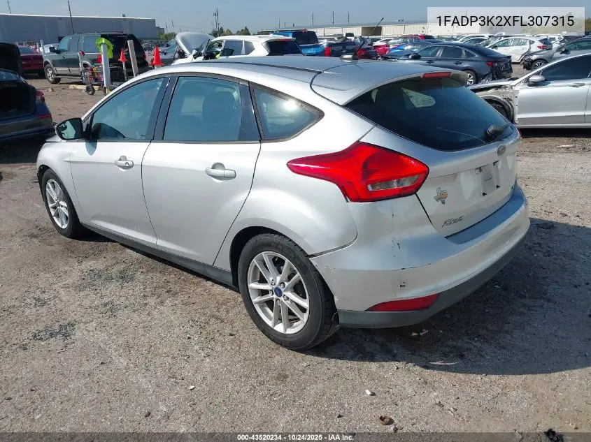 1FADP3K2XFL307315 2015 Ford Focus Se