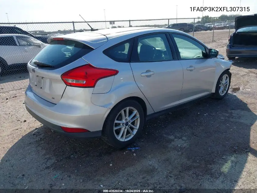 1FADP3K2XFL307315 2015 Ford Focus Se