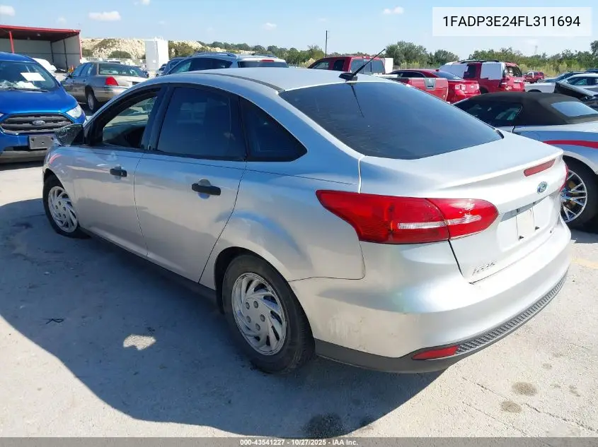 1FADP3E24FL311694 2015 Ford Focus S