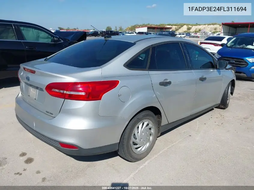 1FADP3E24FL311694 2015 Ford Focus S