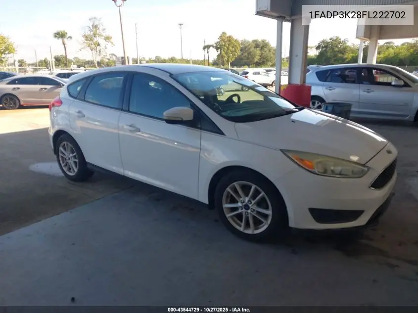 1FADP3K28FL222702 2015 Ford Focus Se