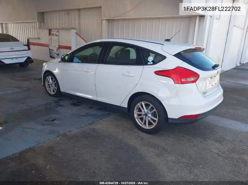1FADP3K28FL222702 2015 Ford Focus Se