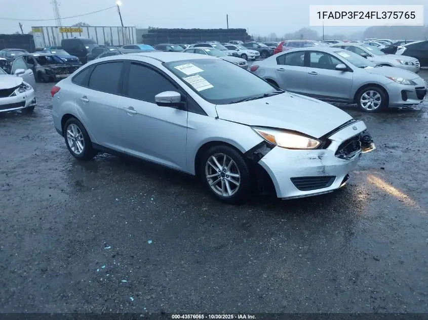 1FADP3F24FL375765 2015 Ford Focus Se