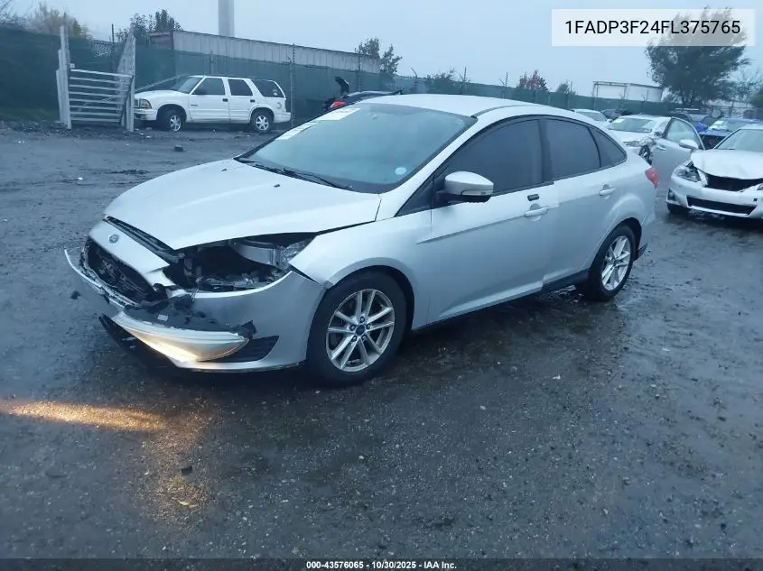 1FADP3F24FL375765 2015 Ford Focus Se