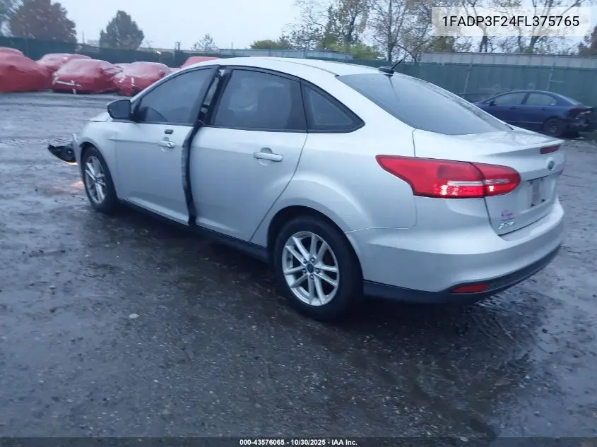 1FADP3F24FL375765 2015 Ford Focus Se