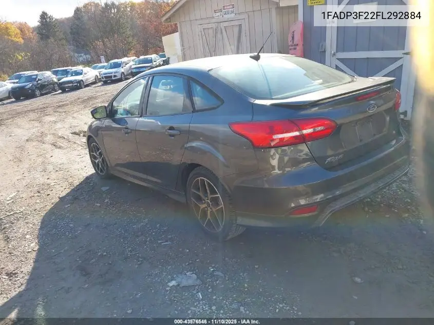 1FADP3F22FL292884 2015 Ford Focus Se