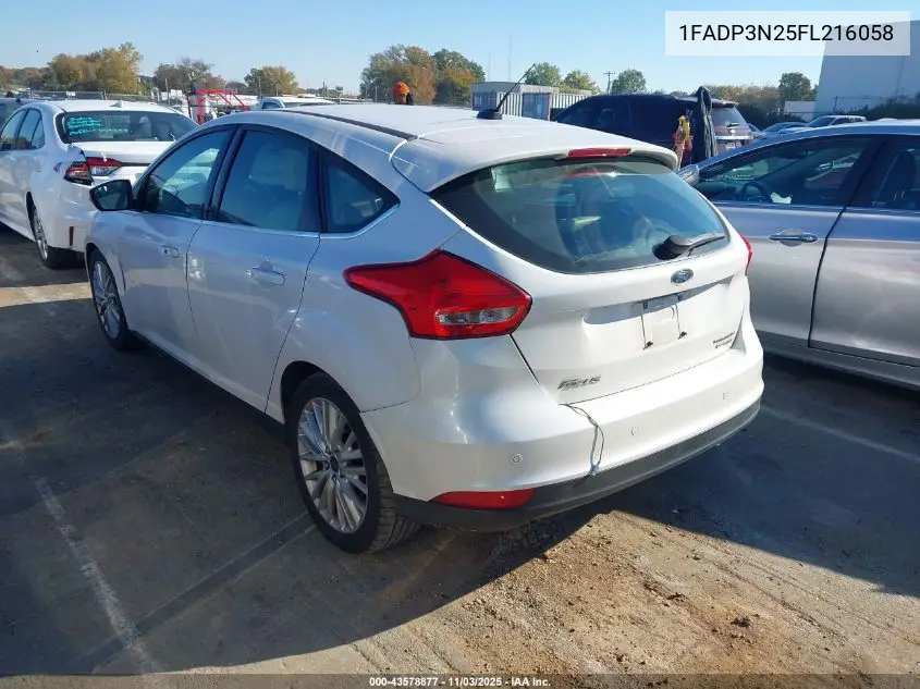 1FADP3N25FL216058 2015 Ford Focus Titanium