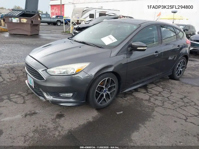 1FADP3K25FL294800 2015 Ford Focus Se