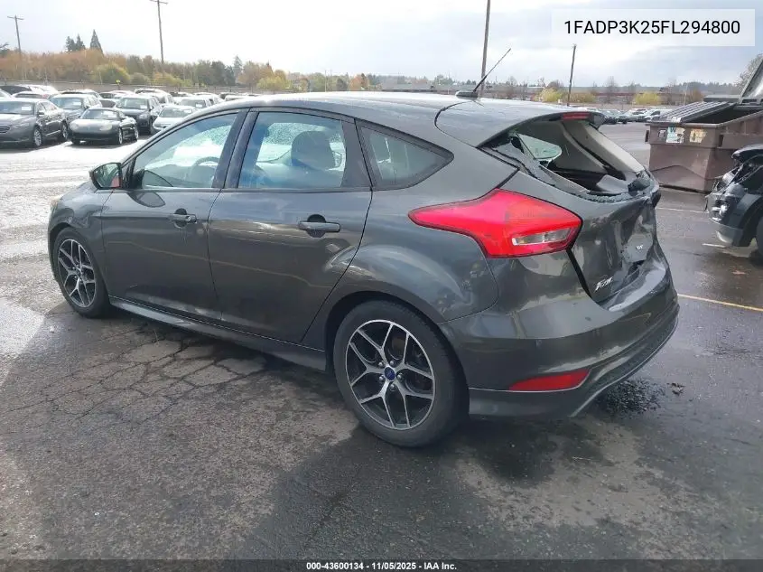 1FADP3K25FL294800 2015 Ford Focus Se