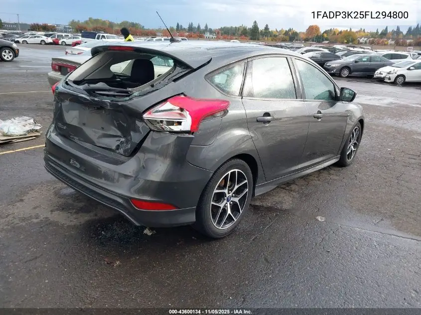1FADP3K25FL294800 2015 Ford Focus Se