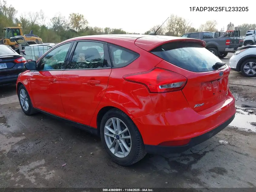 1FADP3K25FL233205 2015 Ford Focus Se