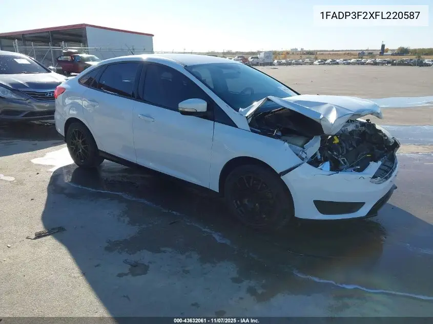 1FADP3F2XFL220587 2015 Ford Focus Se