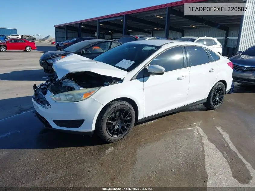 1FADP3F2XFL220587 2015 Ford Focus Se