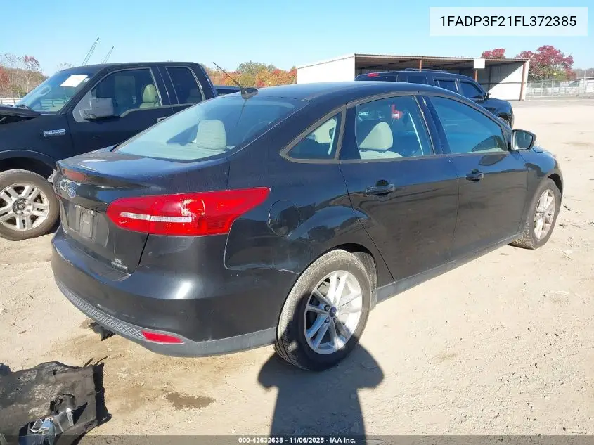 1FADP3F21FL372385 2015 Ford Focus Se