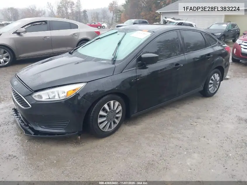 1FADP3E28FL383224 2015 Ford Focus S
