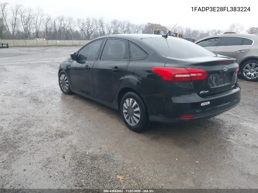 1FADP3E28FL383224 2015 Ford Focus S