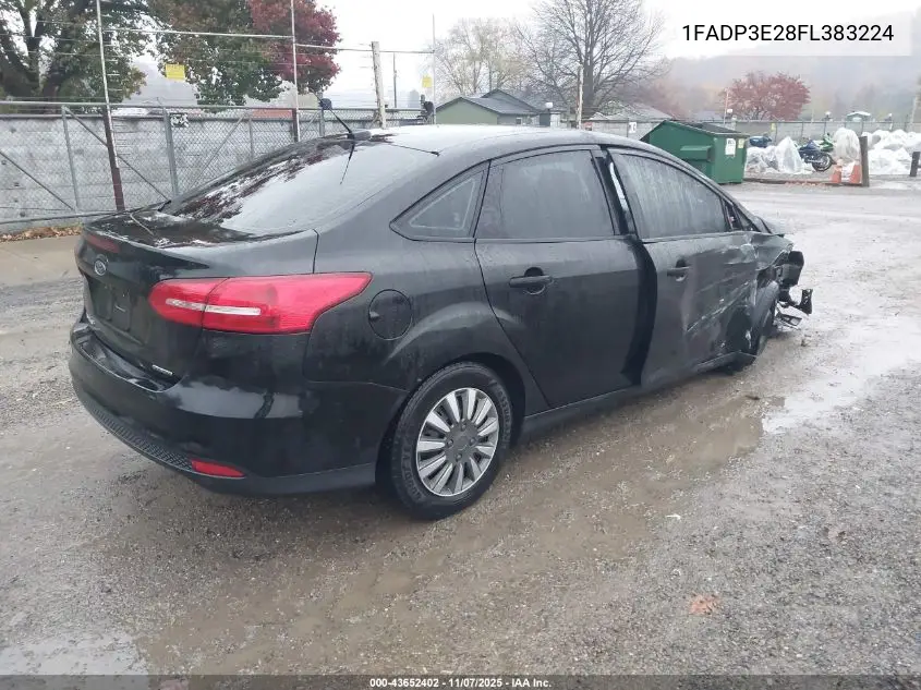 1FADP3E28FL383224 2015 Ford Focus S