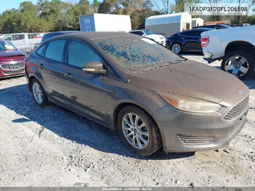 1FADP3F20FL206598 2015 Ford Focus Se