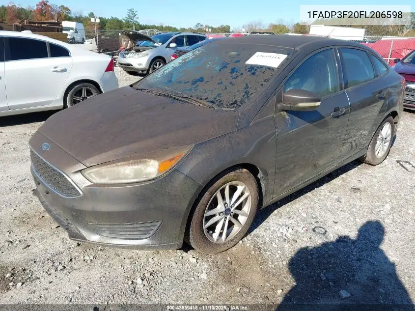 1FADP3F20FL206598 2015 Ford Focus Se