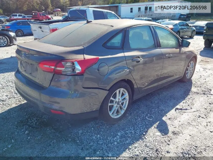 1FADP3F20FL206598 2015 Ford Focus Se