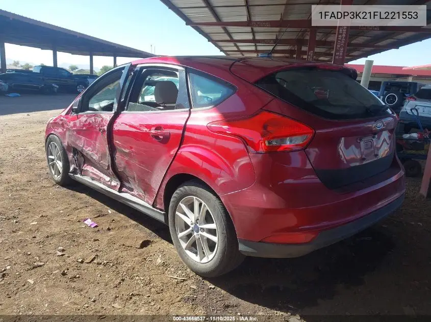 1FADP3K21FL221553 2015 Ford Focus Se