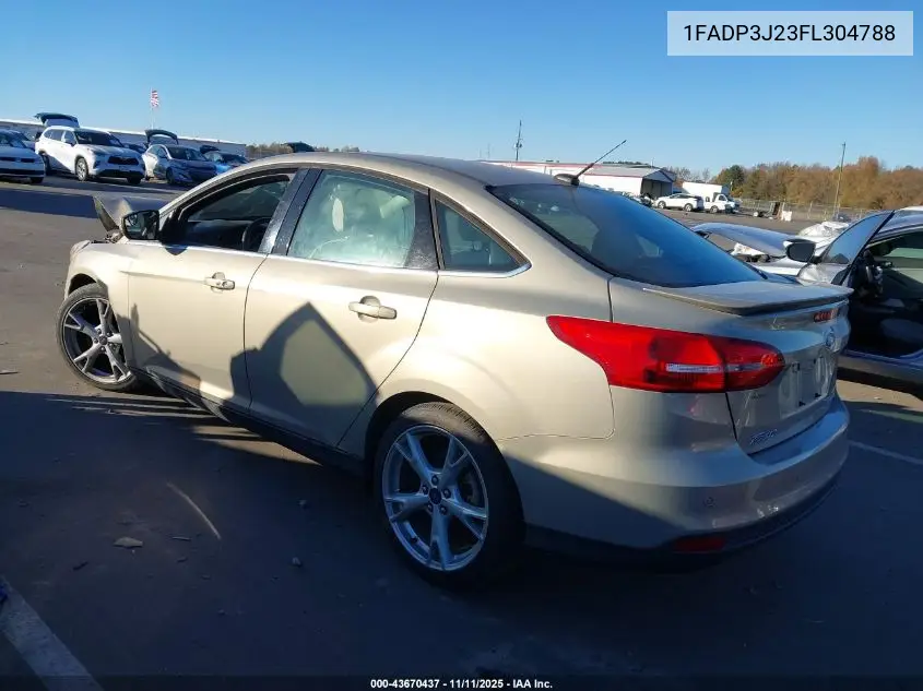 1FADP3J23FL304788 2015 Ford Focus Titanium