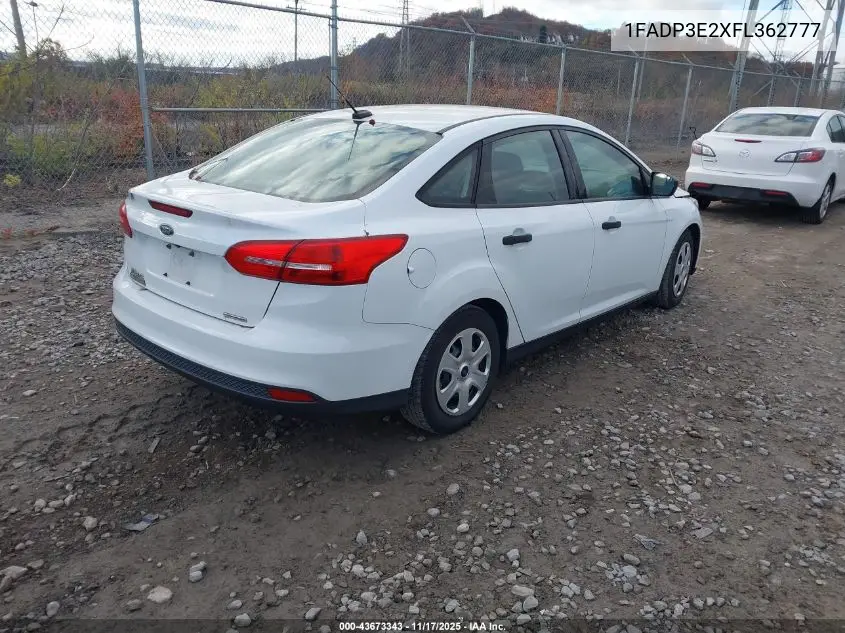 1FADP3E2XFL362777 2015 Ford Focus S