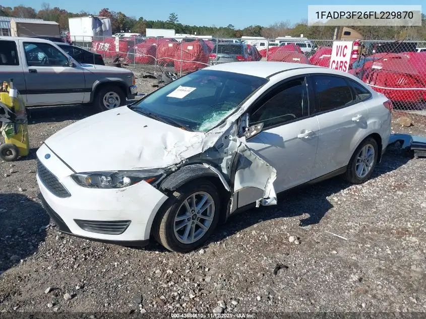 1FADP3F26FL229870 2015 Ford Focus Se